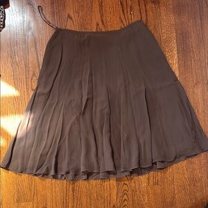 Anne Klein Chocolate A-Line Skirt